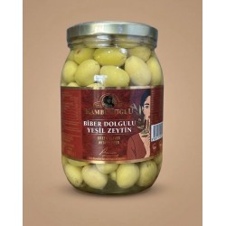 Biber Dolgulu Yeşil Zeytin 900gr
