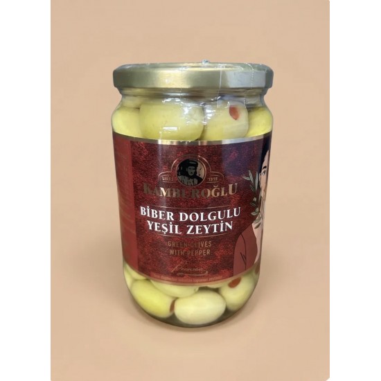 Biber Dolgulu Yeşil Zeytin 400gr